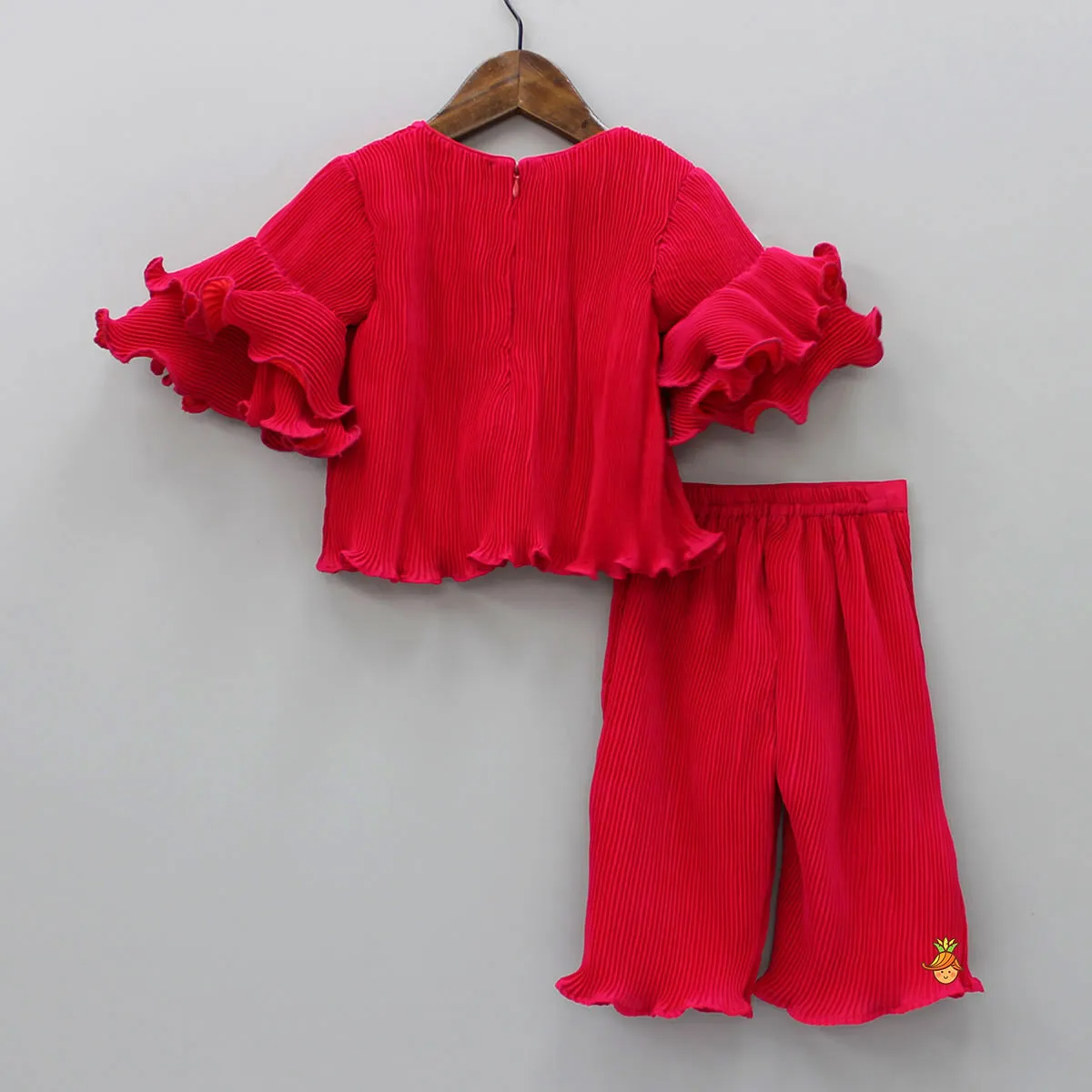 Stylish Pleated Top And Pant