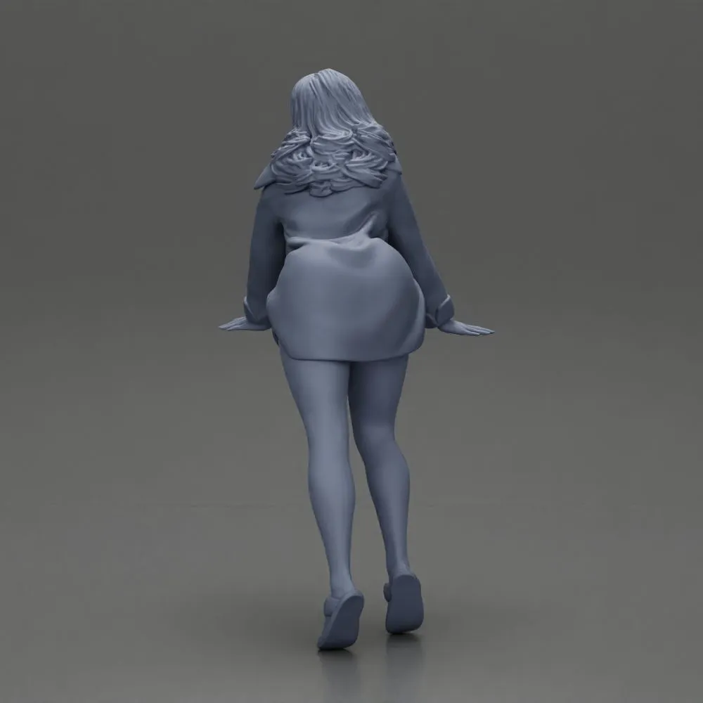 Stylish Woman in long shirt Striking a Dynamic Pose