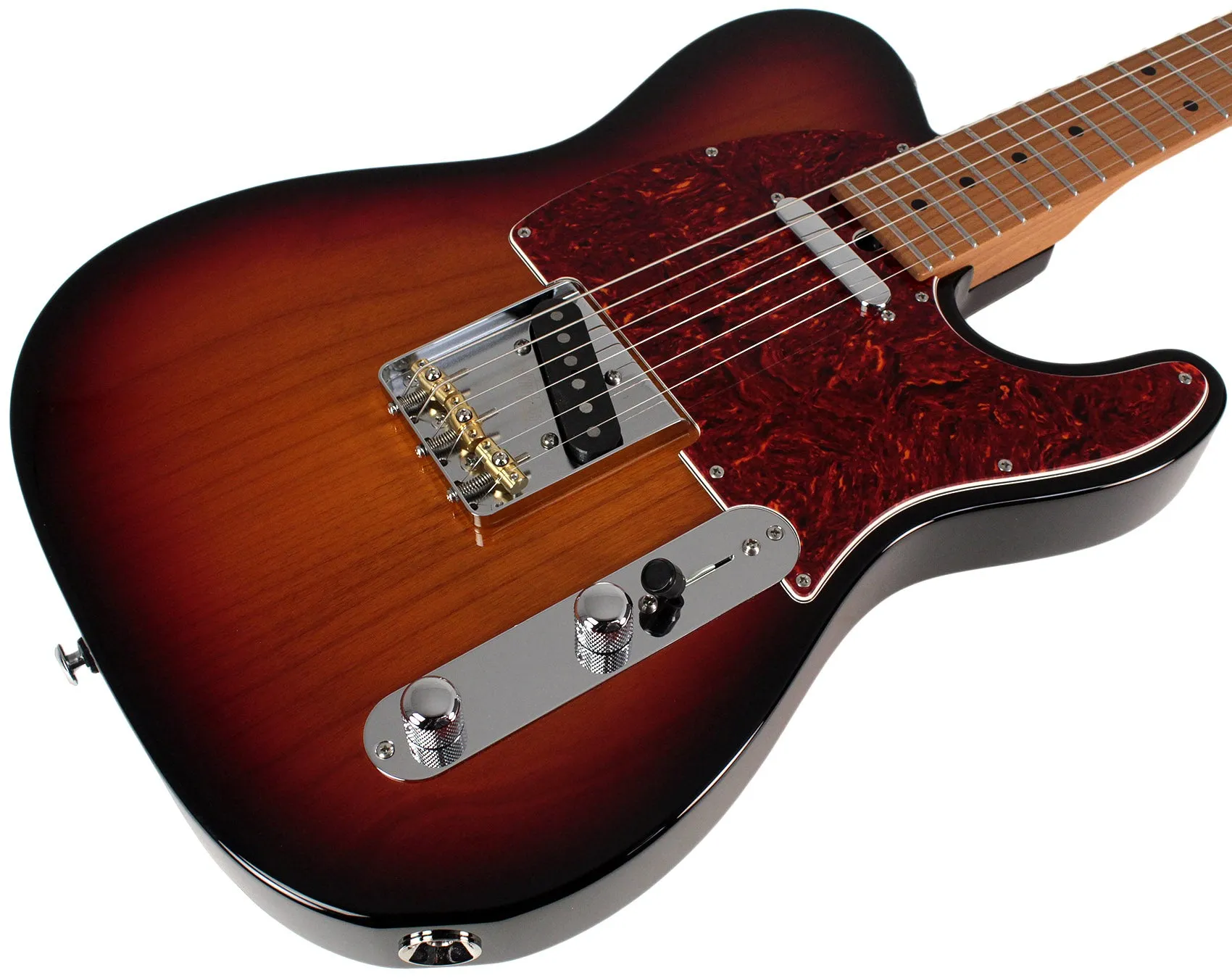 Suhr Select Classic T Guitar, Roasted Neck, 3-Tone Burst, Maple