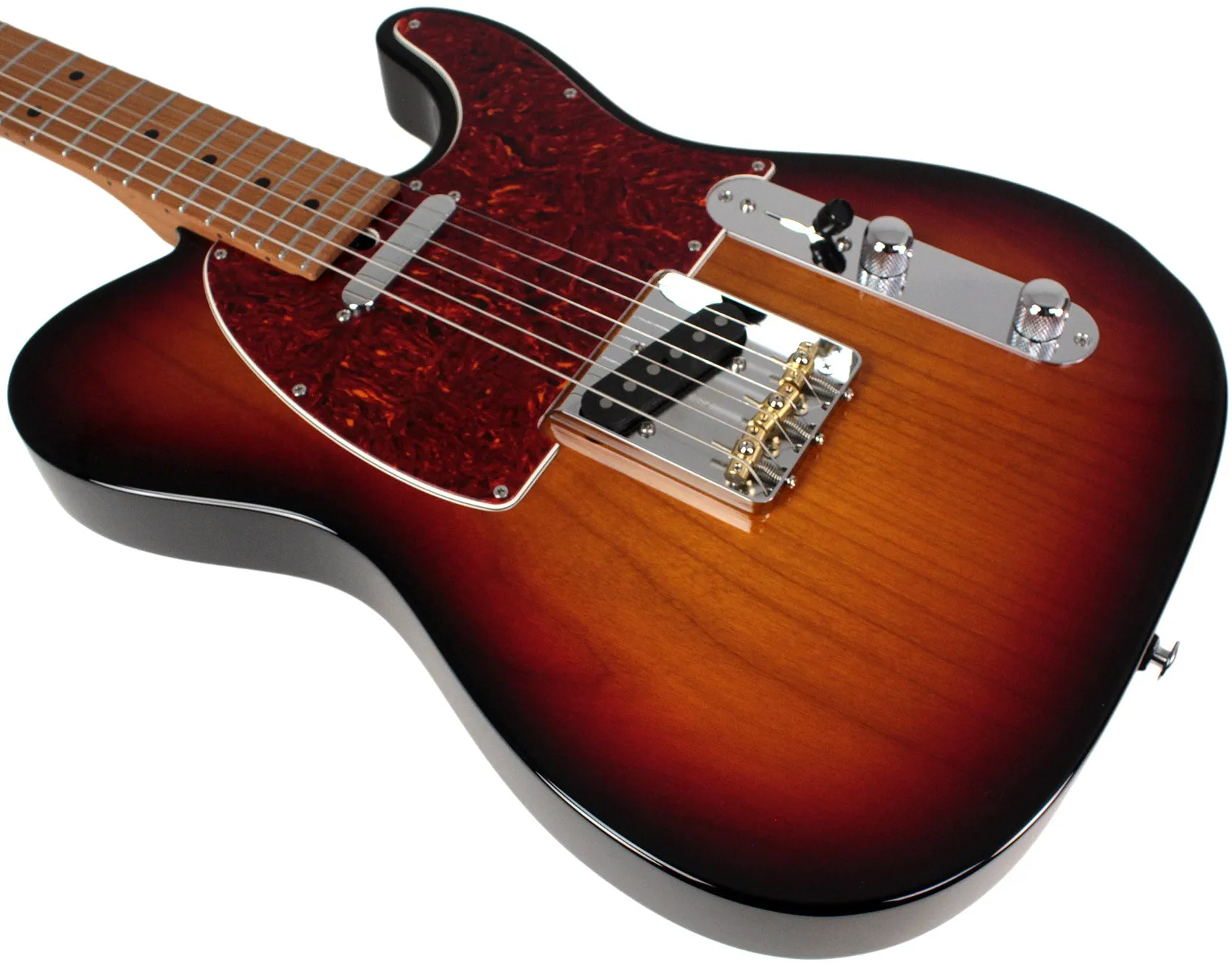Suhr Select Classic T Guitar, Roasted Neck, 3-Tone Burst, Maple