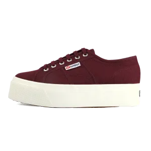 Superga 2790 Flatform Red Bordeaux Full Avorio