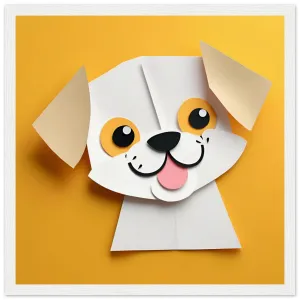 The beauty of paper animal art: Dog (4 Designs)