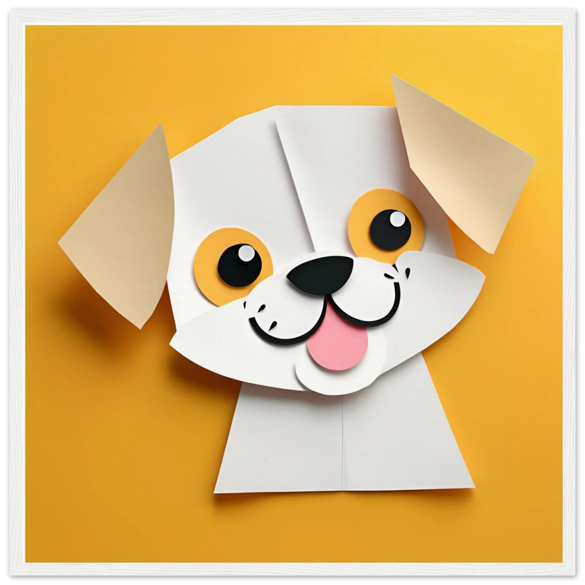 The beauty of paper animal art: Dog (4 Designs)