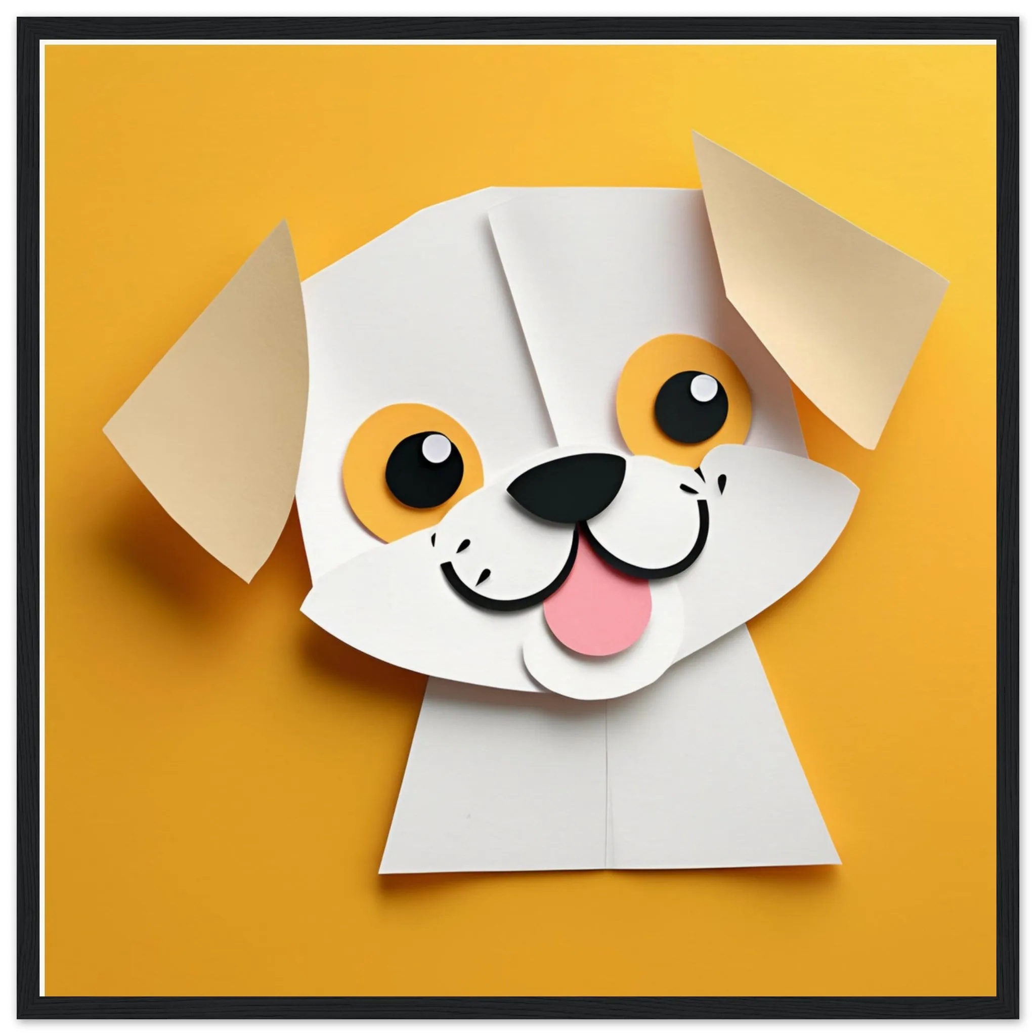 The beauty of paper animal art: Dog (4 Designs)