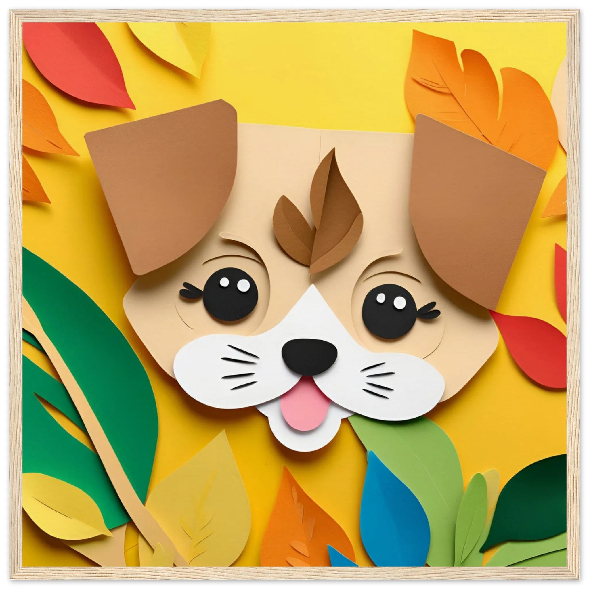 The beauty of paper animal art: Dog (4 Designs)