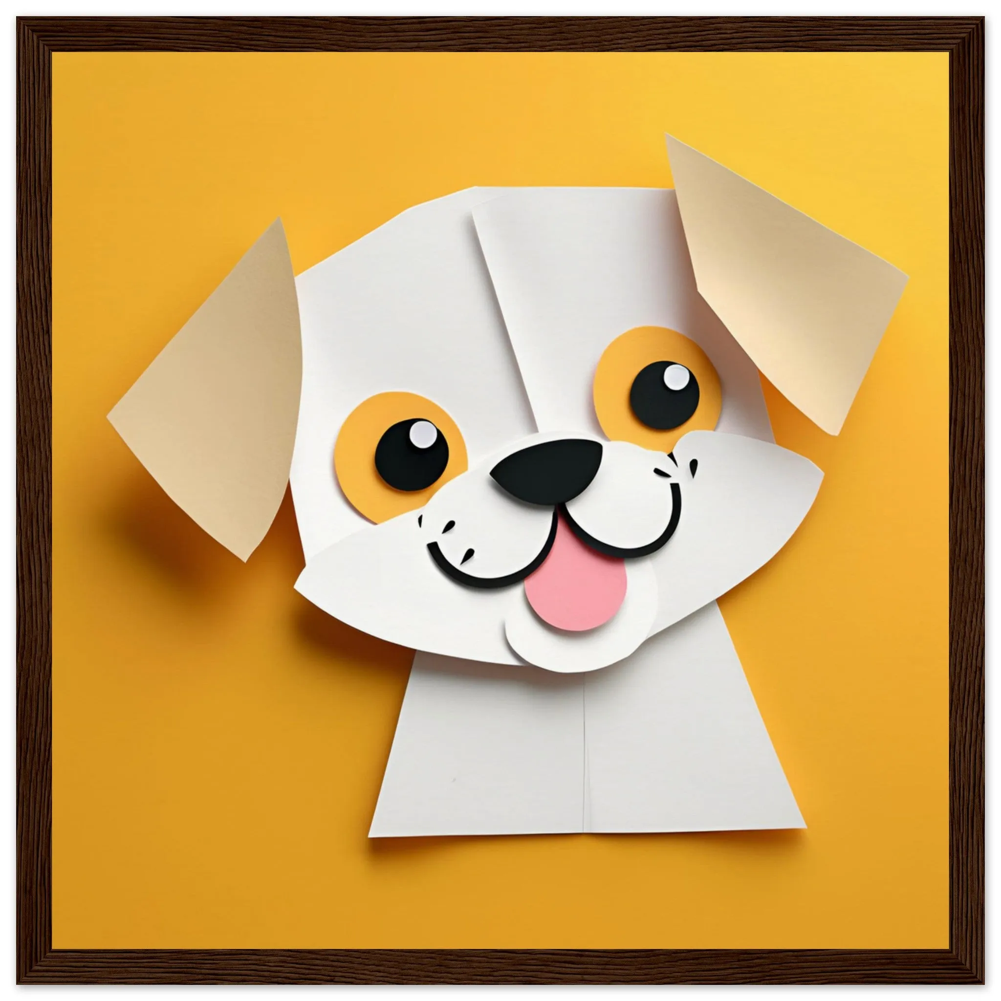 The beauty of paper animal art: Dog (4 Designs)