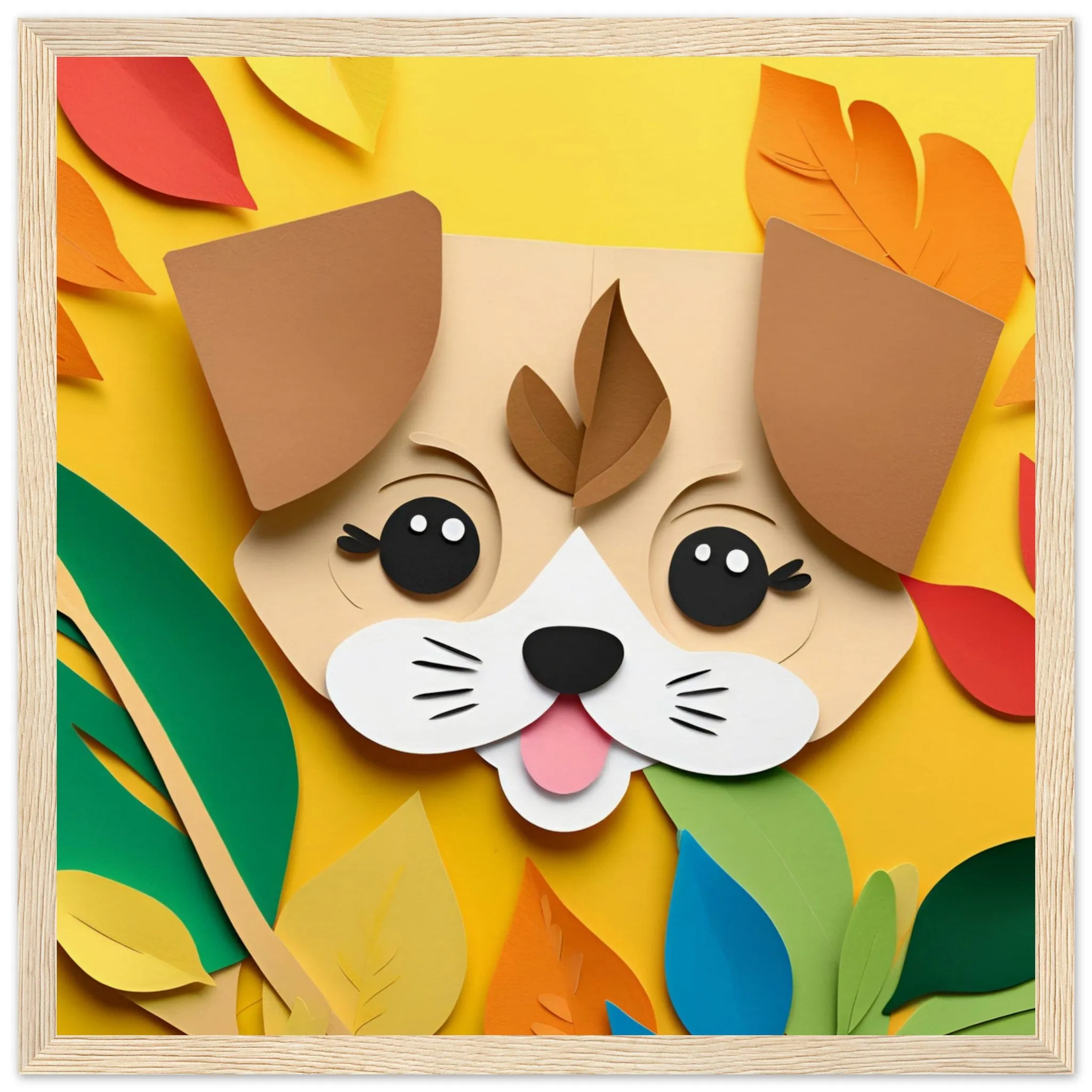 The beauty of paper animal art: Dog (4 Designs)