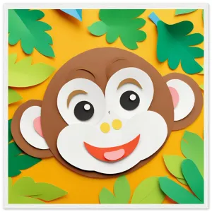 The beauty of paper animal art: Monkey