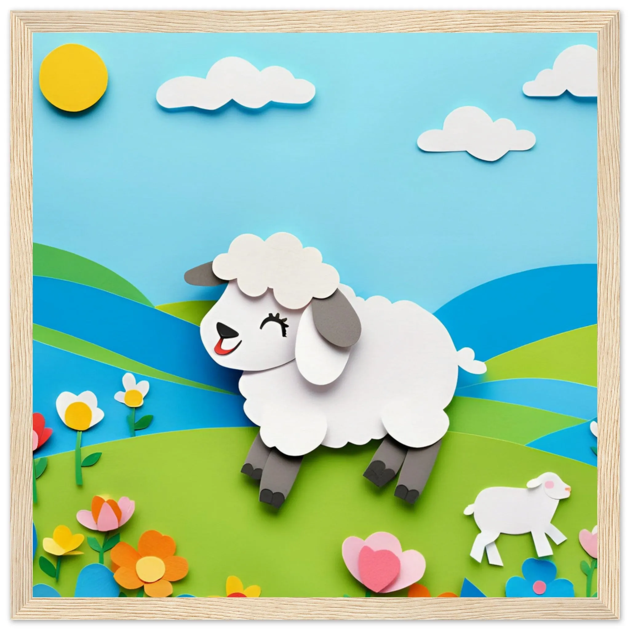 The beauty of paper animal art: Sheep (2 Designs)