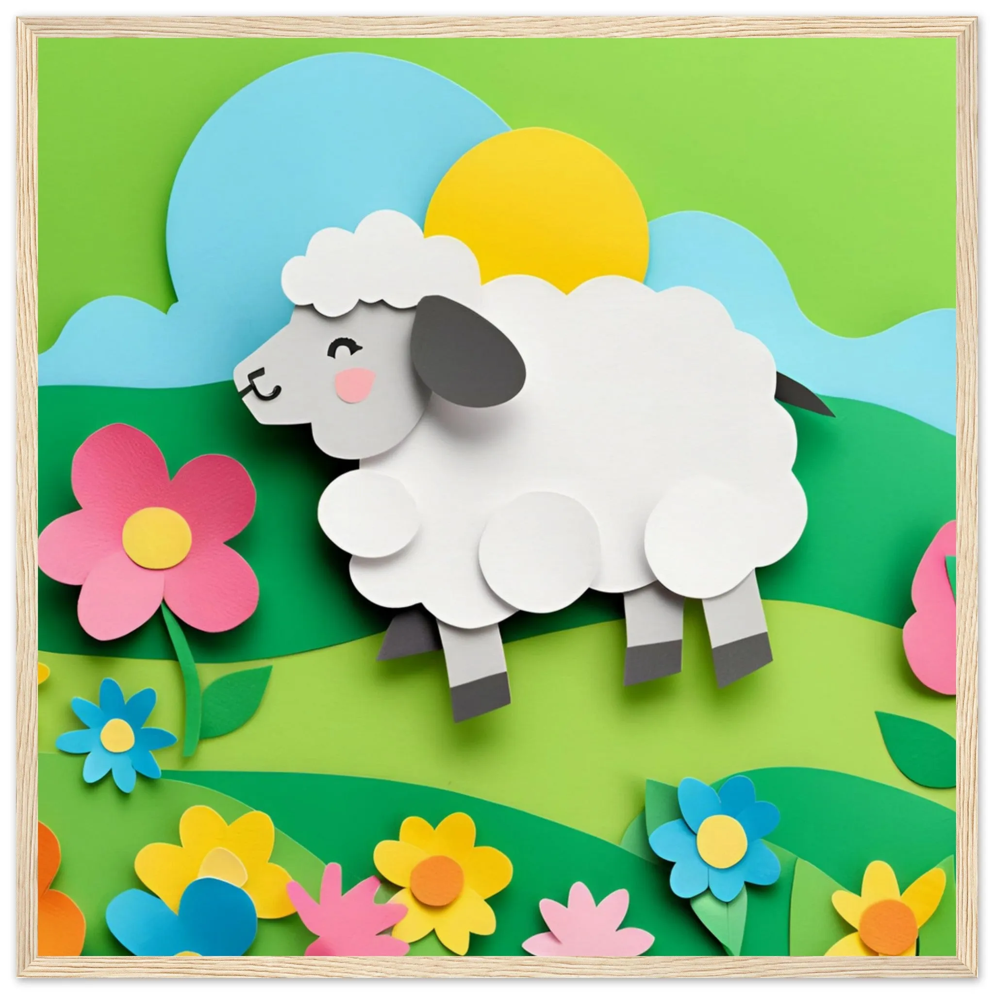 The beauty of paper animal art: Sheep (2 Designs)