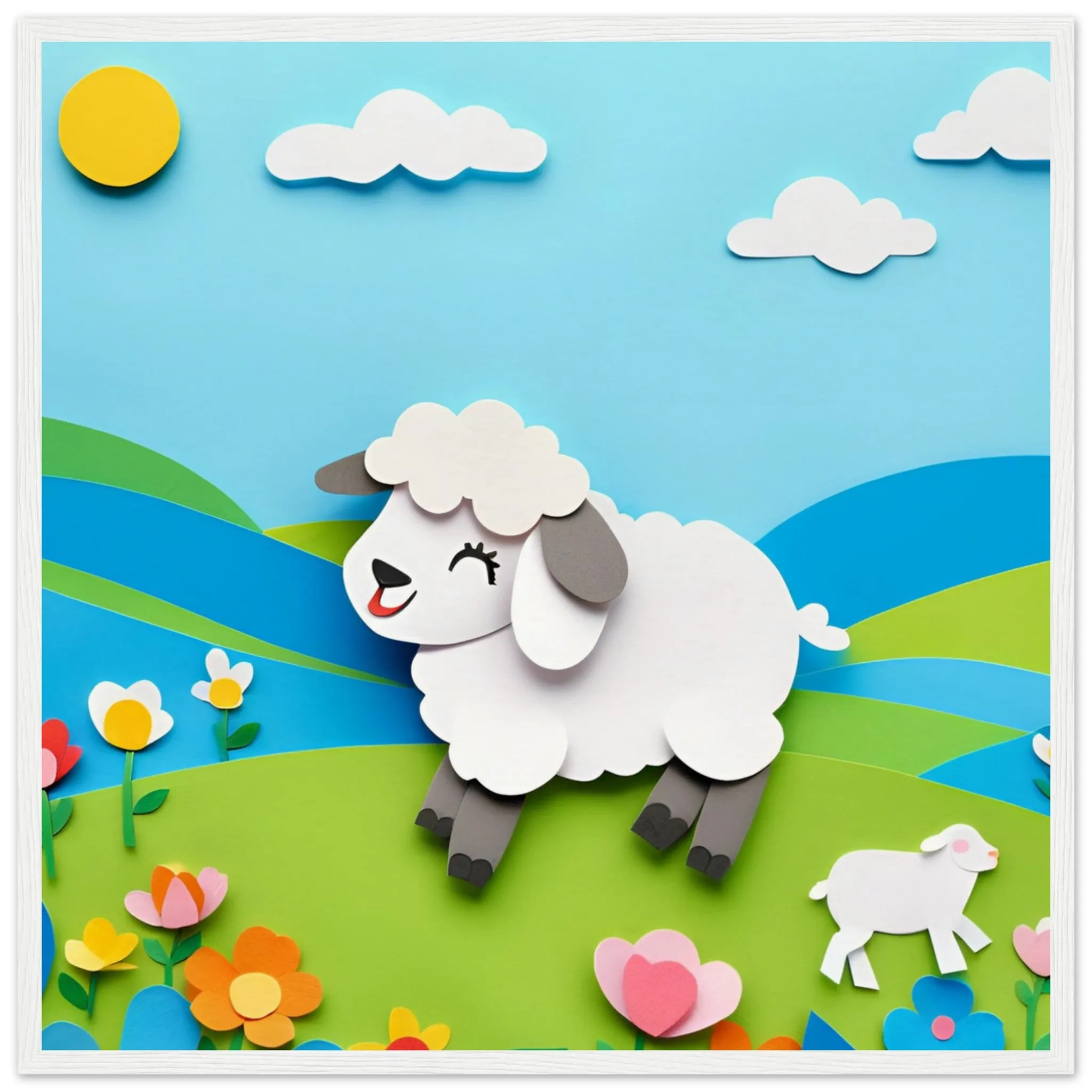 The beauty of paper animal art: Sheep (2 Designs)