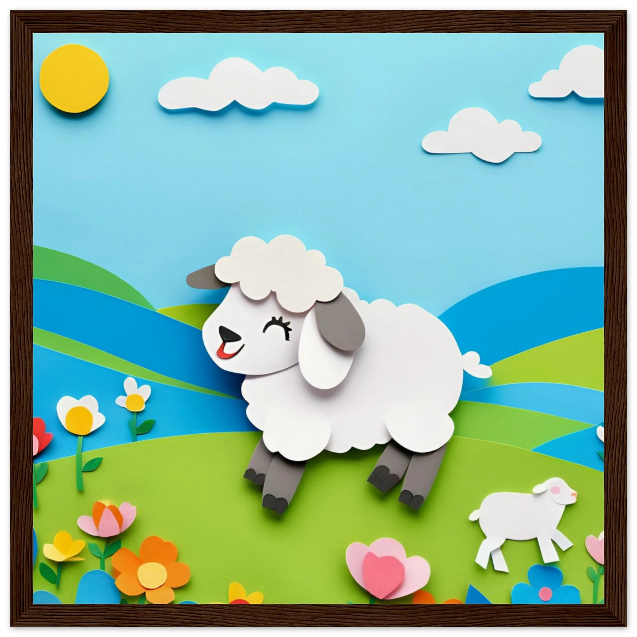 The beauty of paper animal art: Sheep (2 Designs)
