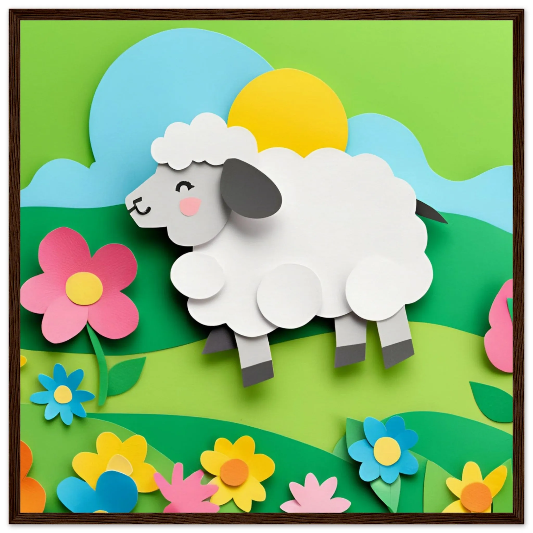 The beauty of paper animal art: Sheep (2 Designs)