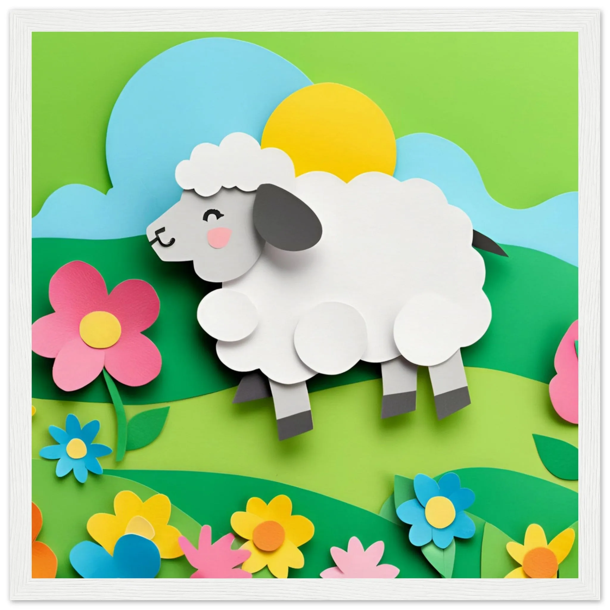 The beauty of paper animal art: Sheep (2 Designs)