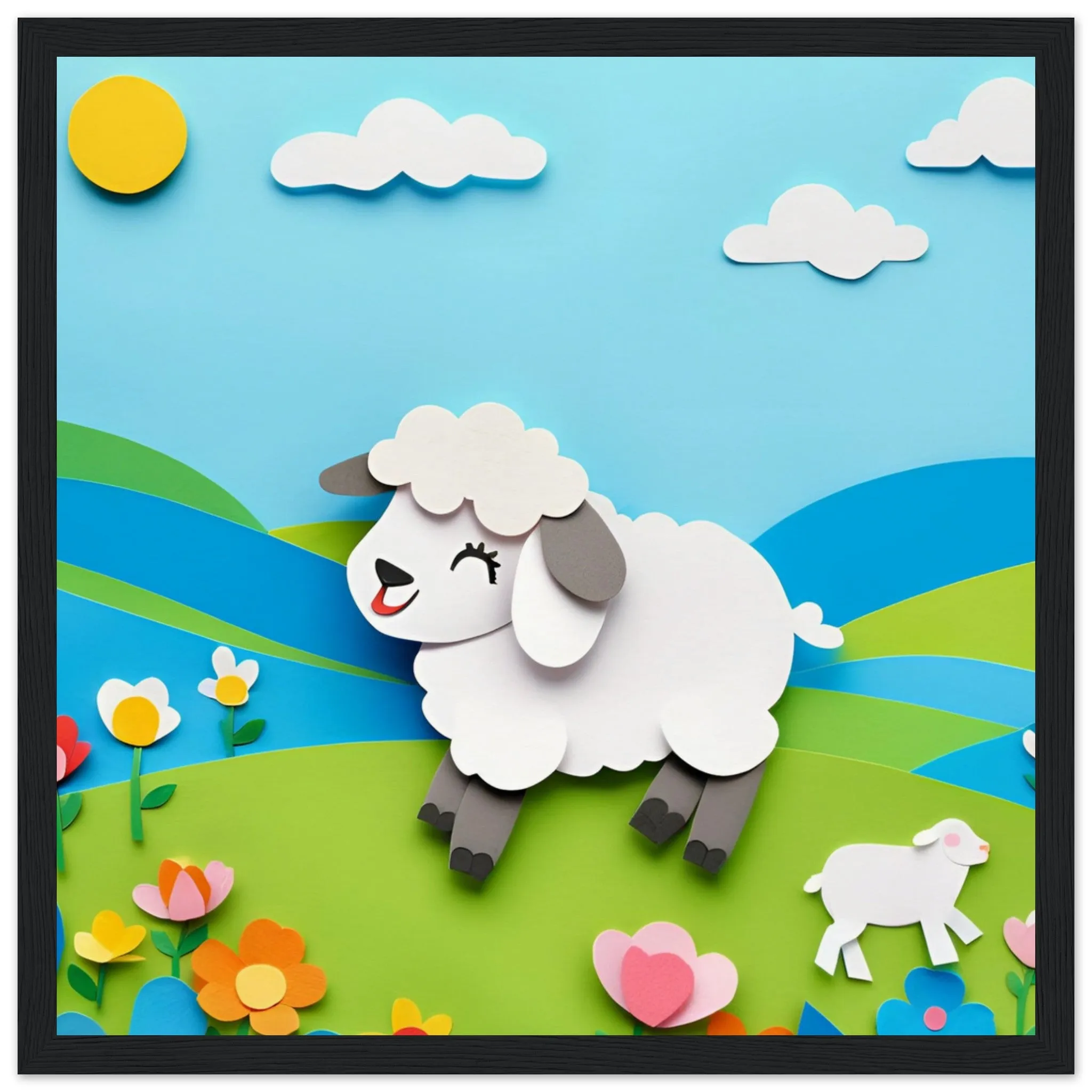 The beauty of paper animal art: Sheep (2 Designs)