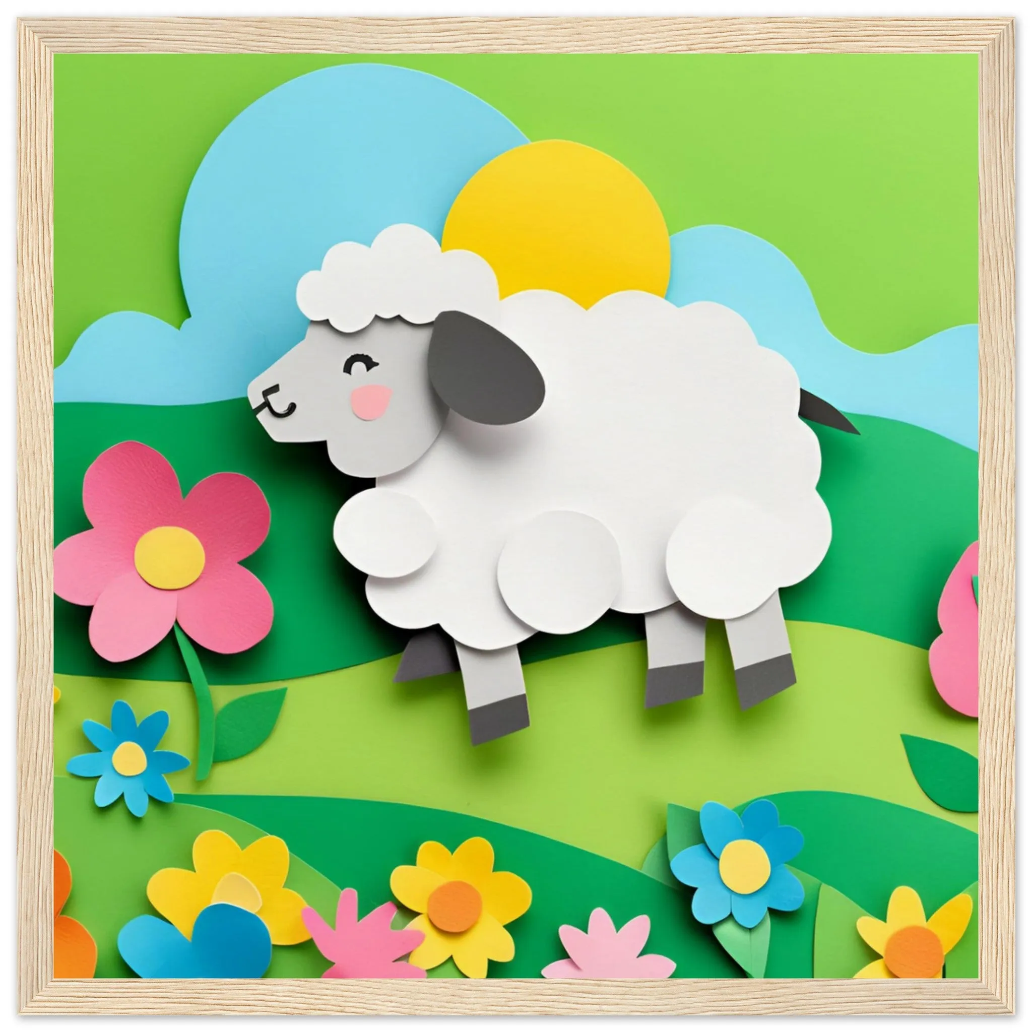 The beauty of paper animal art: Sheep (2 Designs)