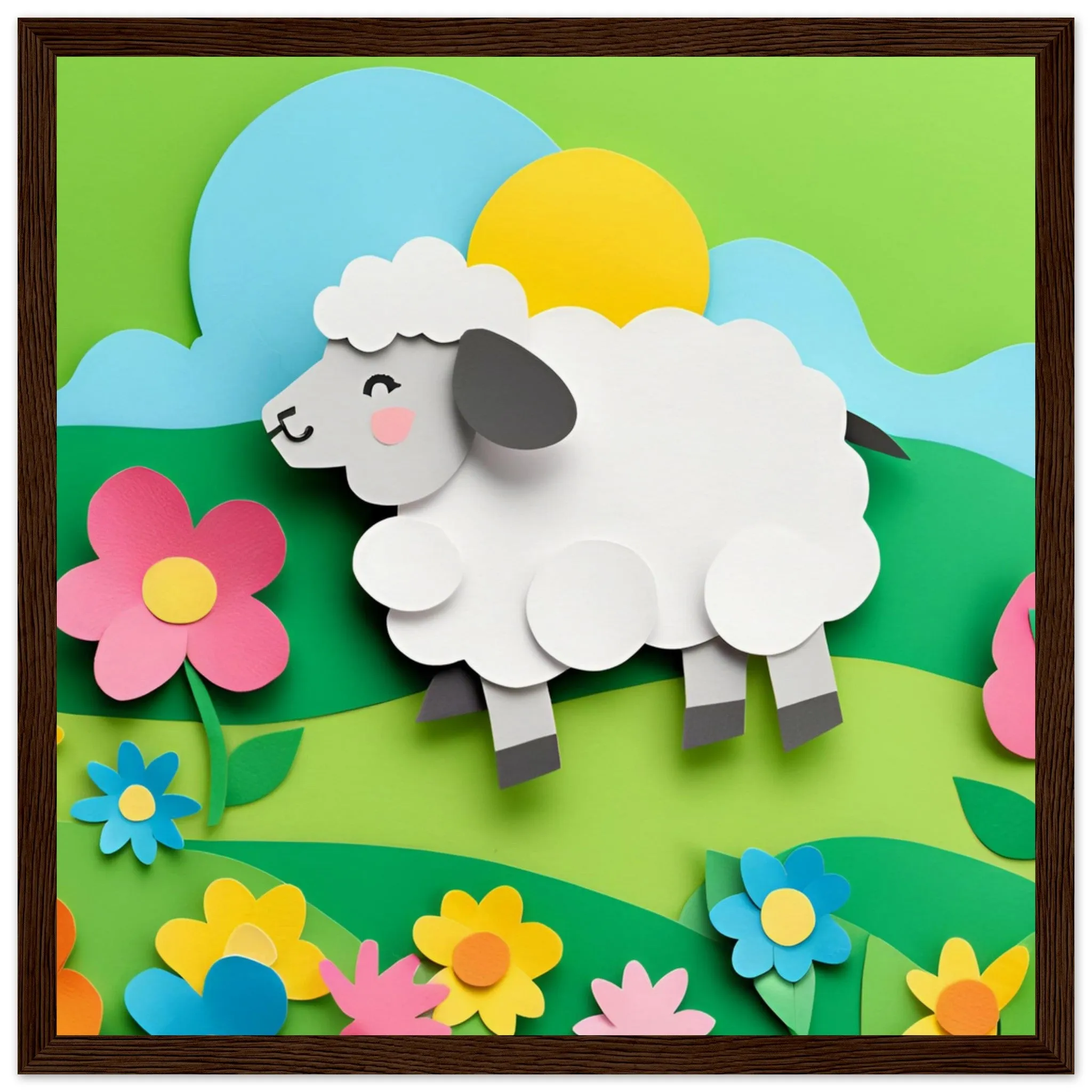 The beauty of paper animal art: Sheep (2 Designs)