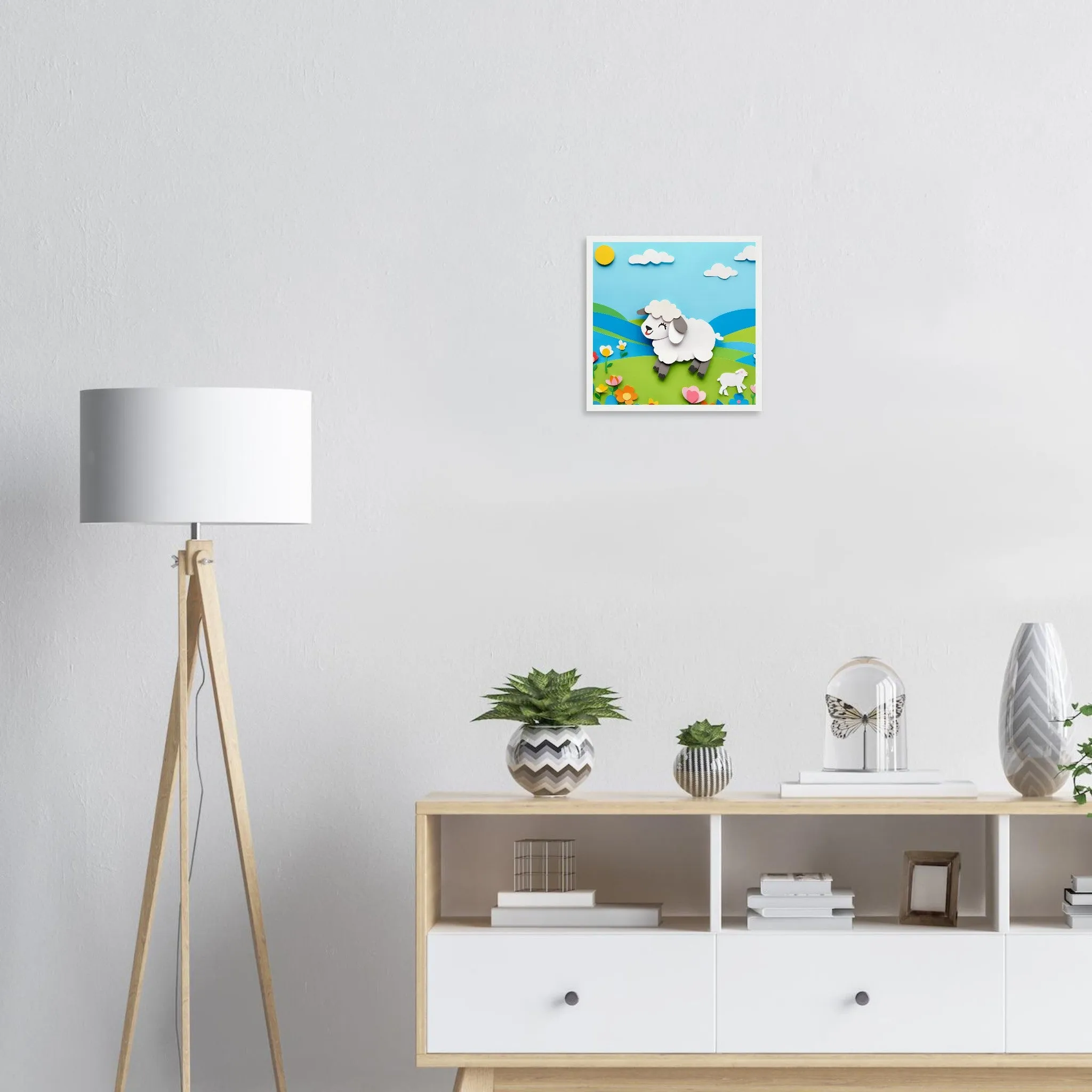 The beauty of paper animal art: Sheep (2 Designs)