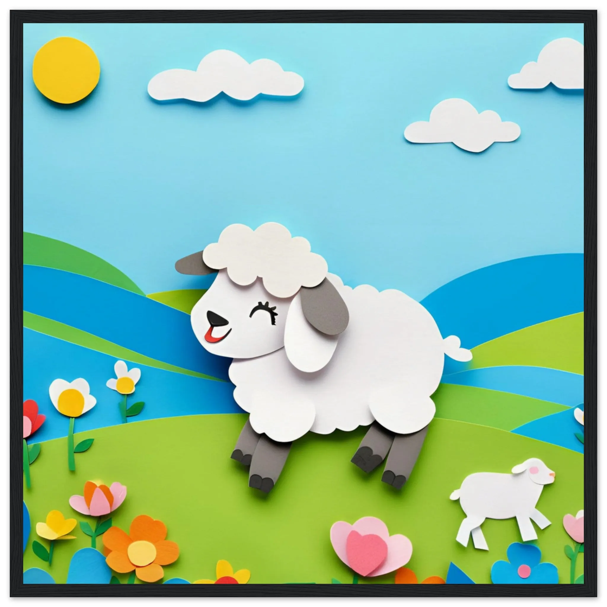 The beauty of paper animal art: Sheep (2 Designs)