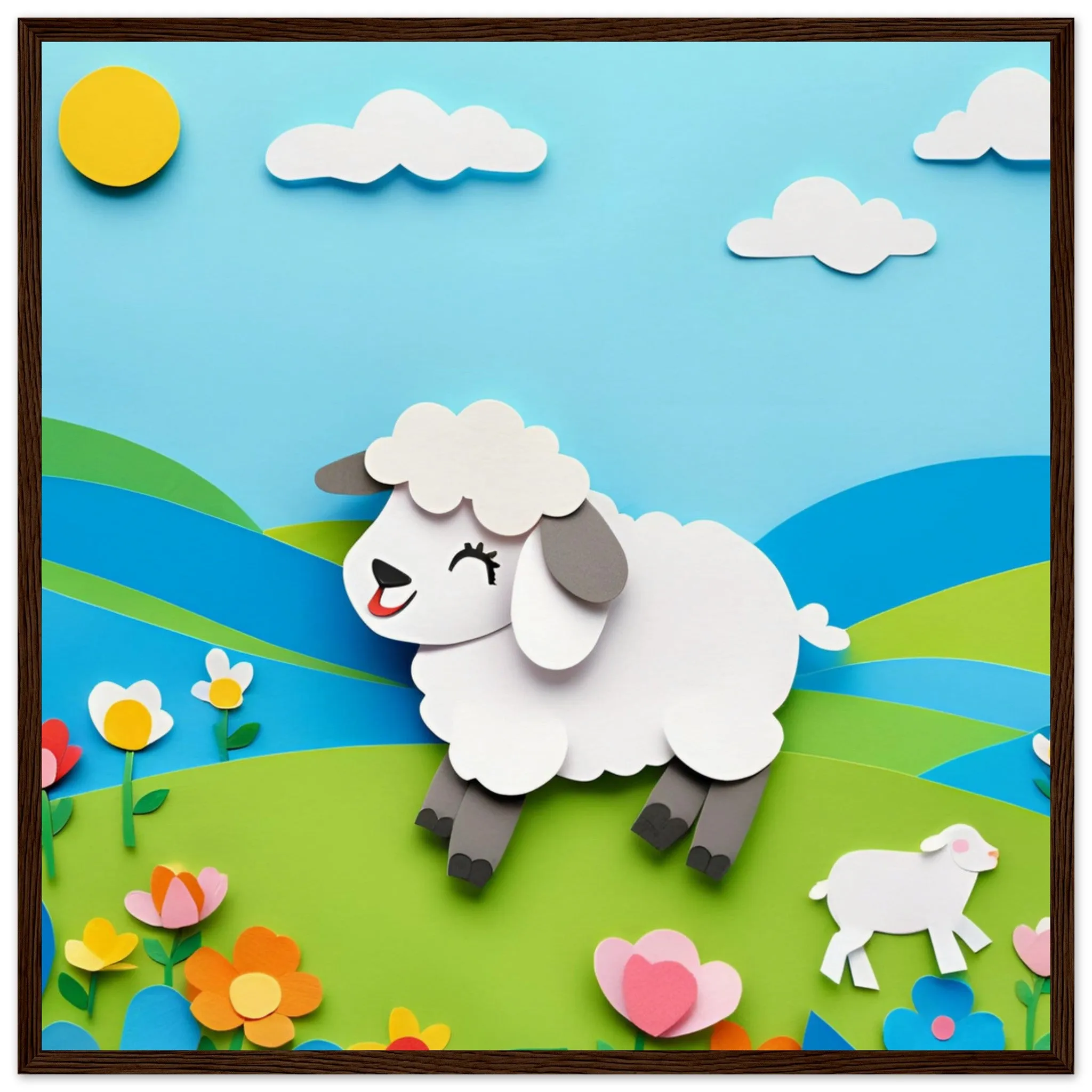 The beauty of paper animal art: Sheep (2 Designs)