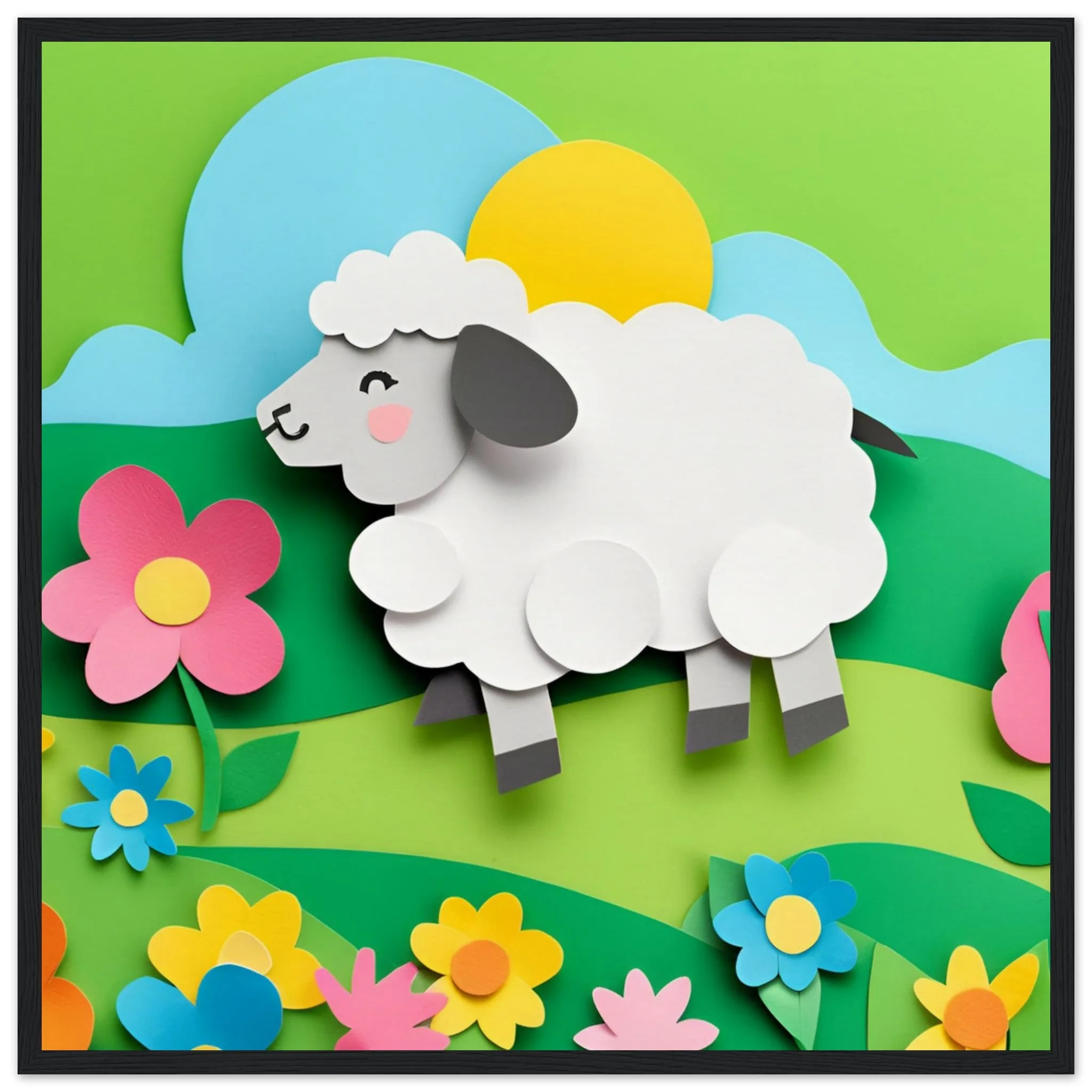 The beauty of paper animal art: Sheep (2 Designs)