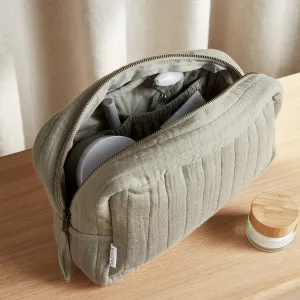 The Dream Cotton Wash Bag - Moss