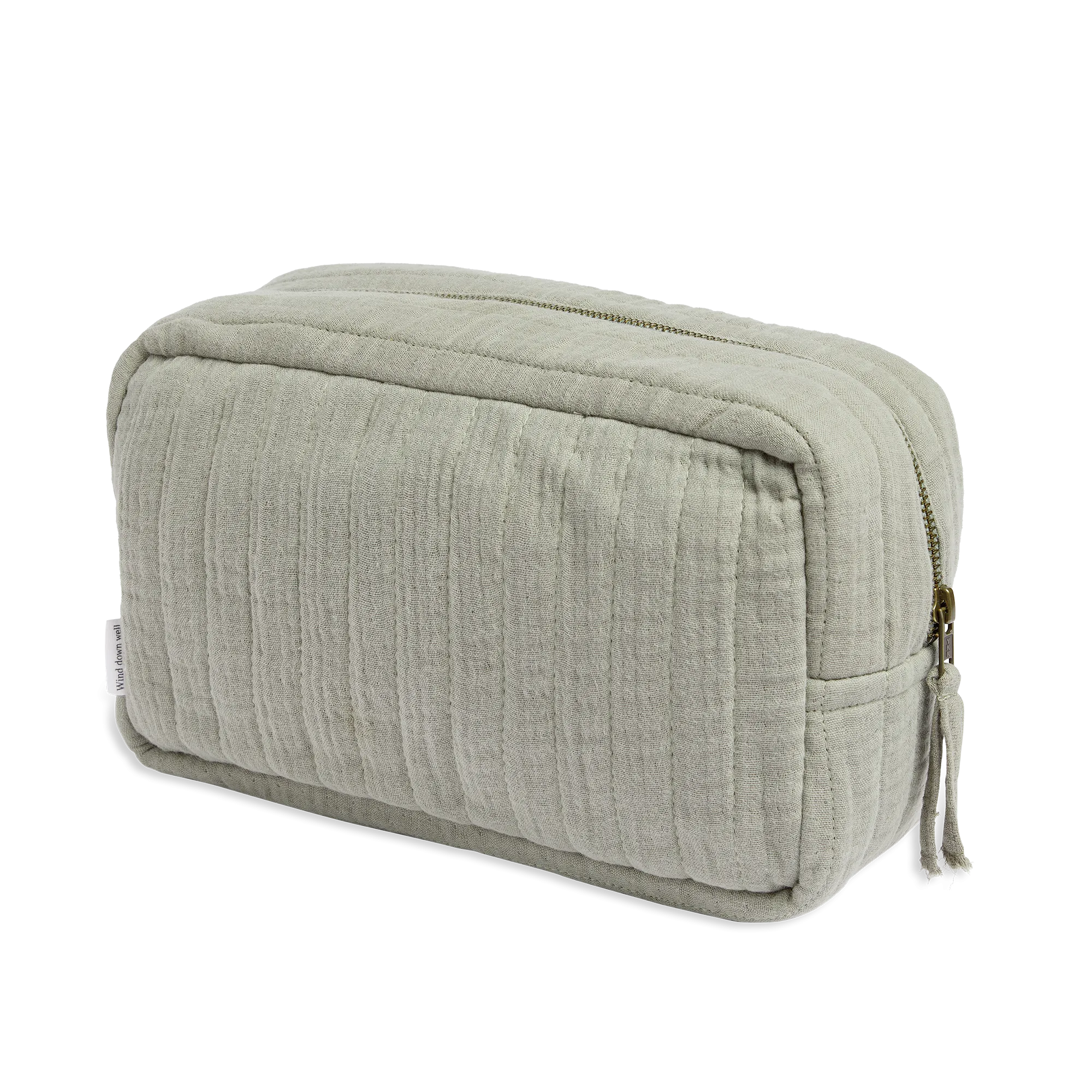 The Dream Cotton Wash Bag - Moss