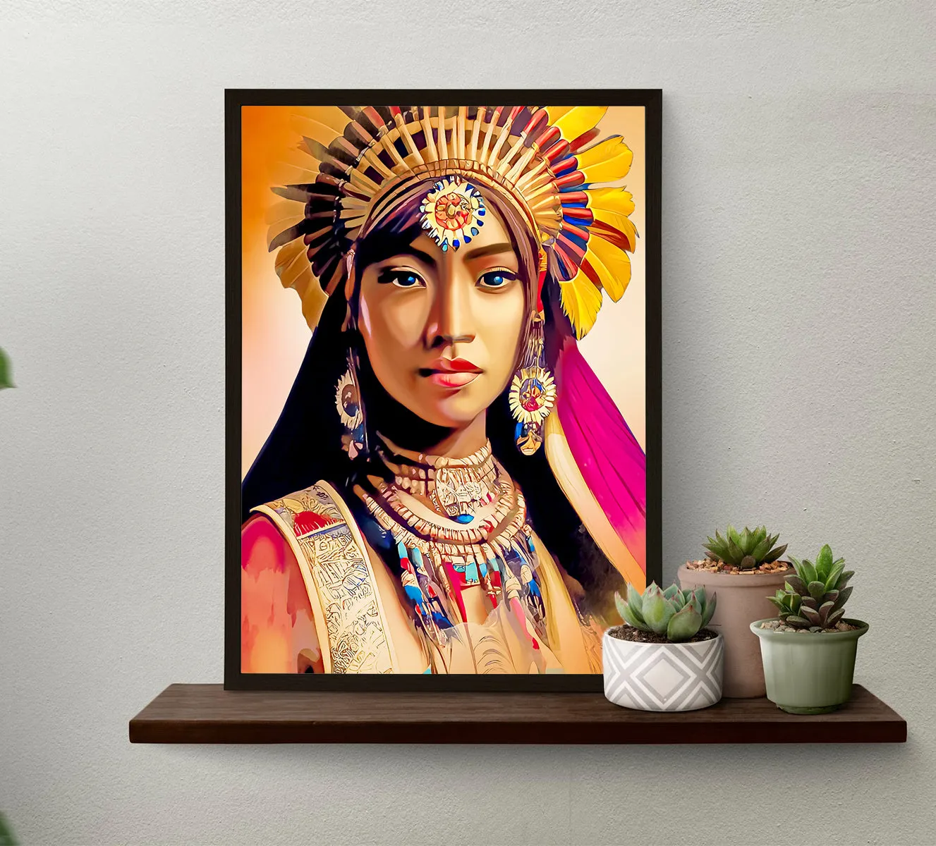 This striking image showcases a Woman Portrait Image