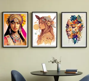 This striking image showcases a Woman Portrait Image