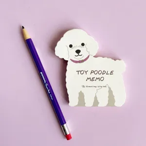 Toy Poodle Memo Pad