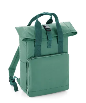 Twin handle roll-top backpack | Sage Green