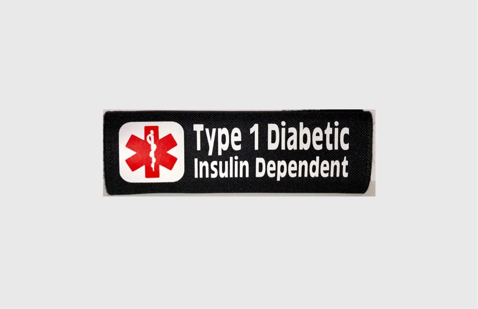 Type 1 Diabetic Insulin Dependent Backpack Seat/Harness Medical Alert Seatbelt Cover