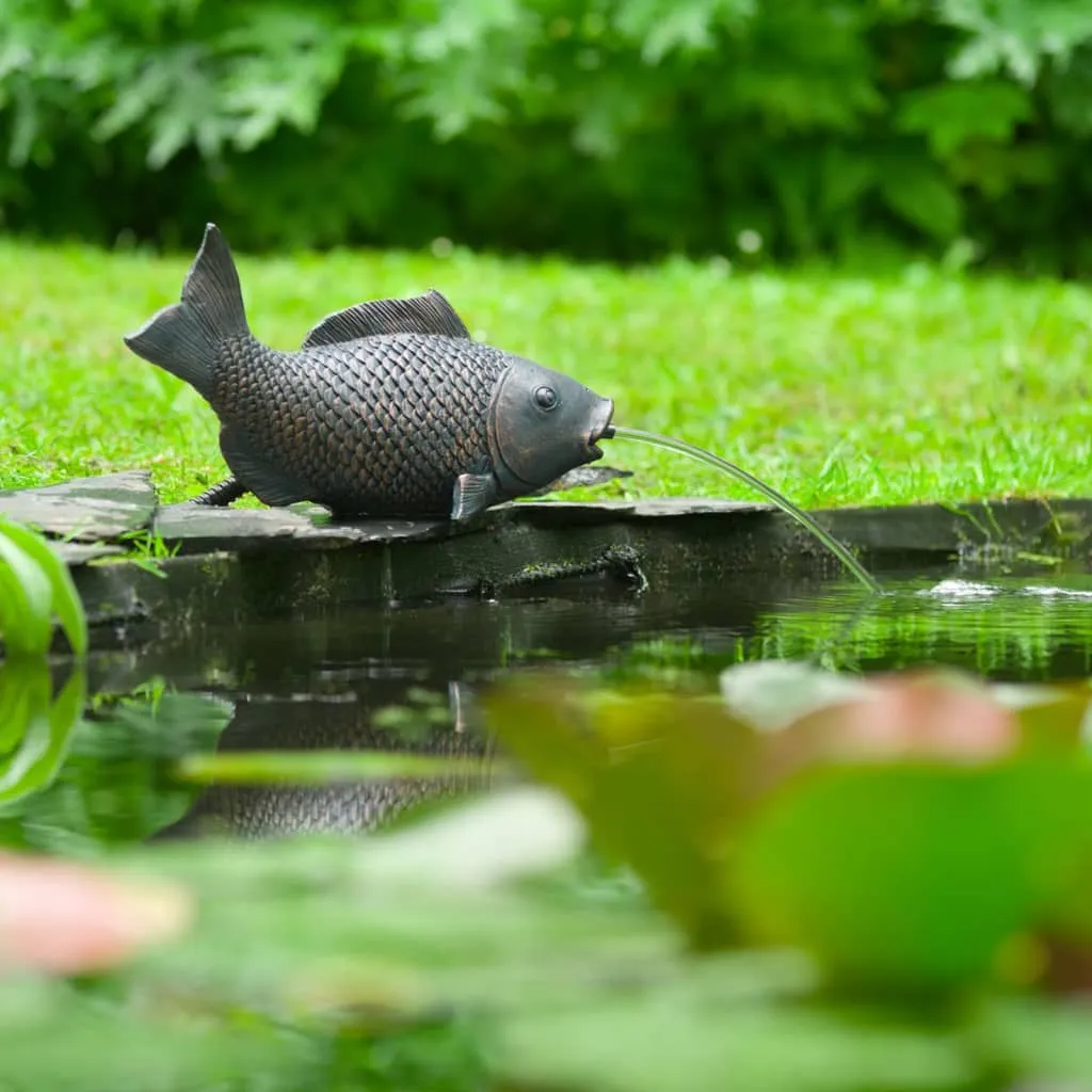 Ubbink Spitter Garden Fountain Fish - Elegant Outdoor Water Feature for Ponds