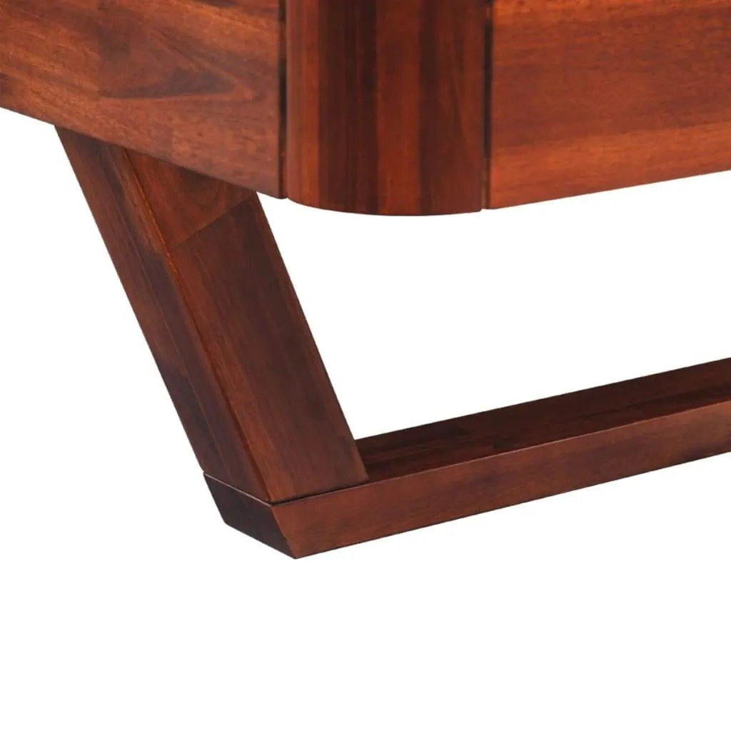 vidaXL Bed Frame Solid Acacia Wood 70.9"x78.7"