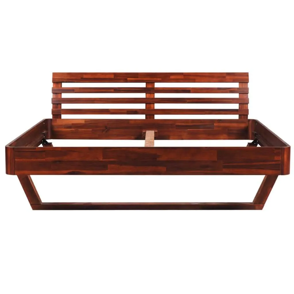 vidaXL Bed Frame Solid Acacia Wood 70.9"x78.7"