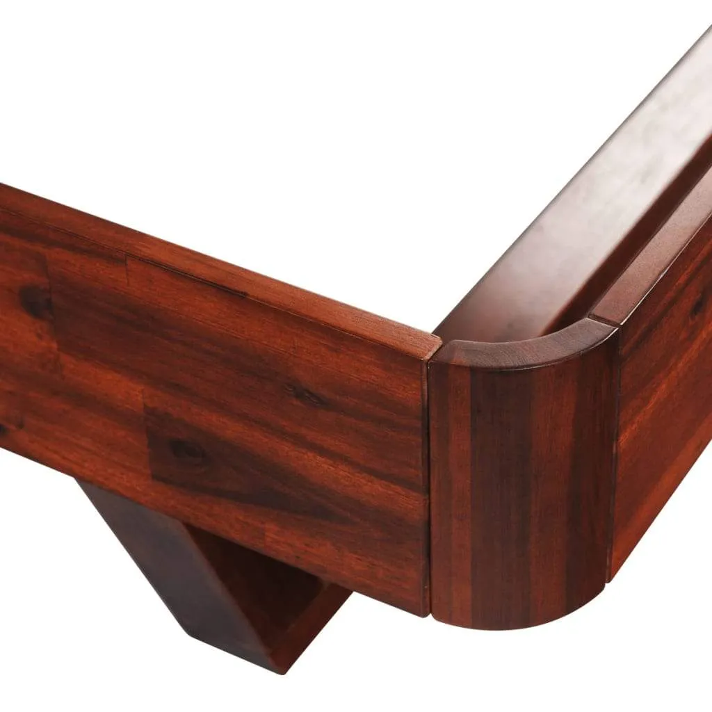 vidaXL Bed Frame Solid Acacia Wood 70.9"x78.7"
