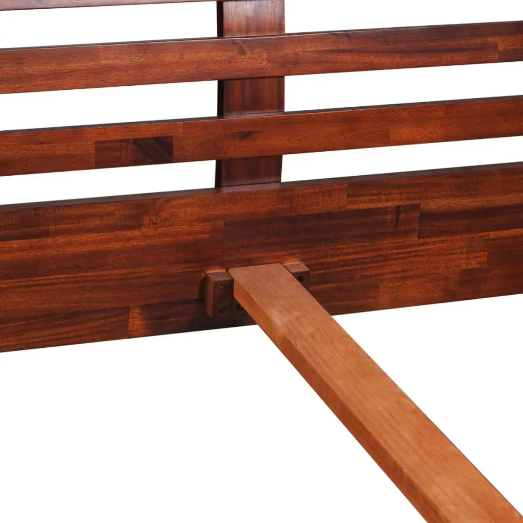 vidaXL Bed Frame Solid Acacia Wood 70.9"x78.7"