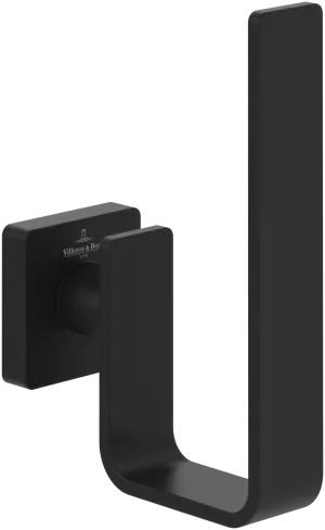 Villeroy & Boch Elements Striking Vertical Toilet Roll Holder Matt Black