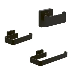 Villeroy and Boch Elements Striking Accessory Bundle Pack in Matt Black - VBACPACKSMB
