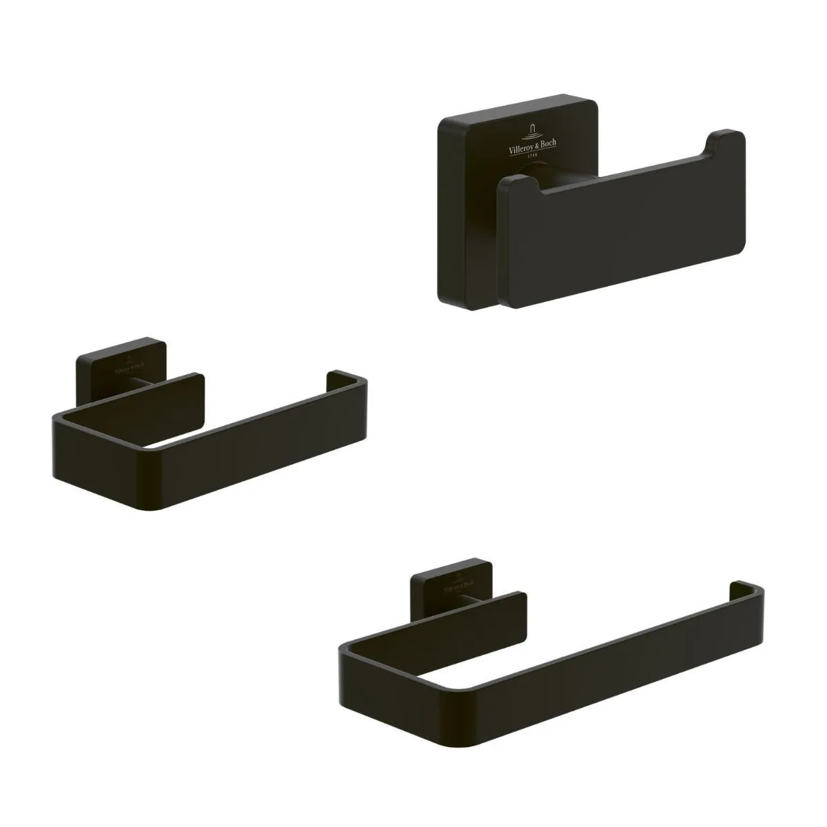 Villeroy and Boch Elements Striking Accessory Bundle Pack in Matt Black - VBACPACKSMB
