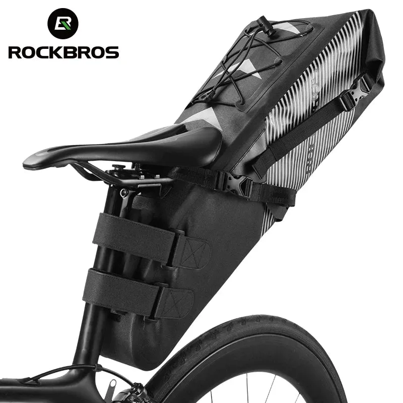 Waterproof Bicycle Saddle Bag Large Capacity Reflective Cycling Tail Bag