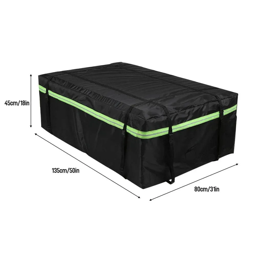 Waterproof Cargo Bag Car Roof Cargo Carrier with Night Reflective Strip Universal Luggage Bag Storage Cube Bag Travel Camping