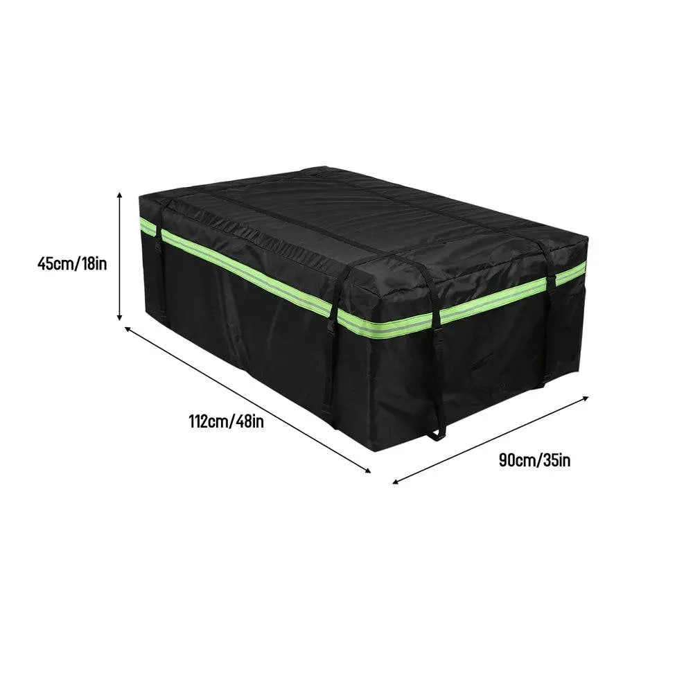 Waterproof Cargo Bag Car Roof Cargo Carrier with Night Reflective Strip Universal Luggage Bag Storage Cube Bag Travel Camping