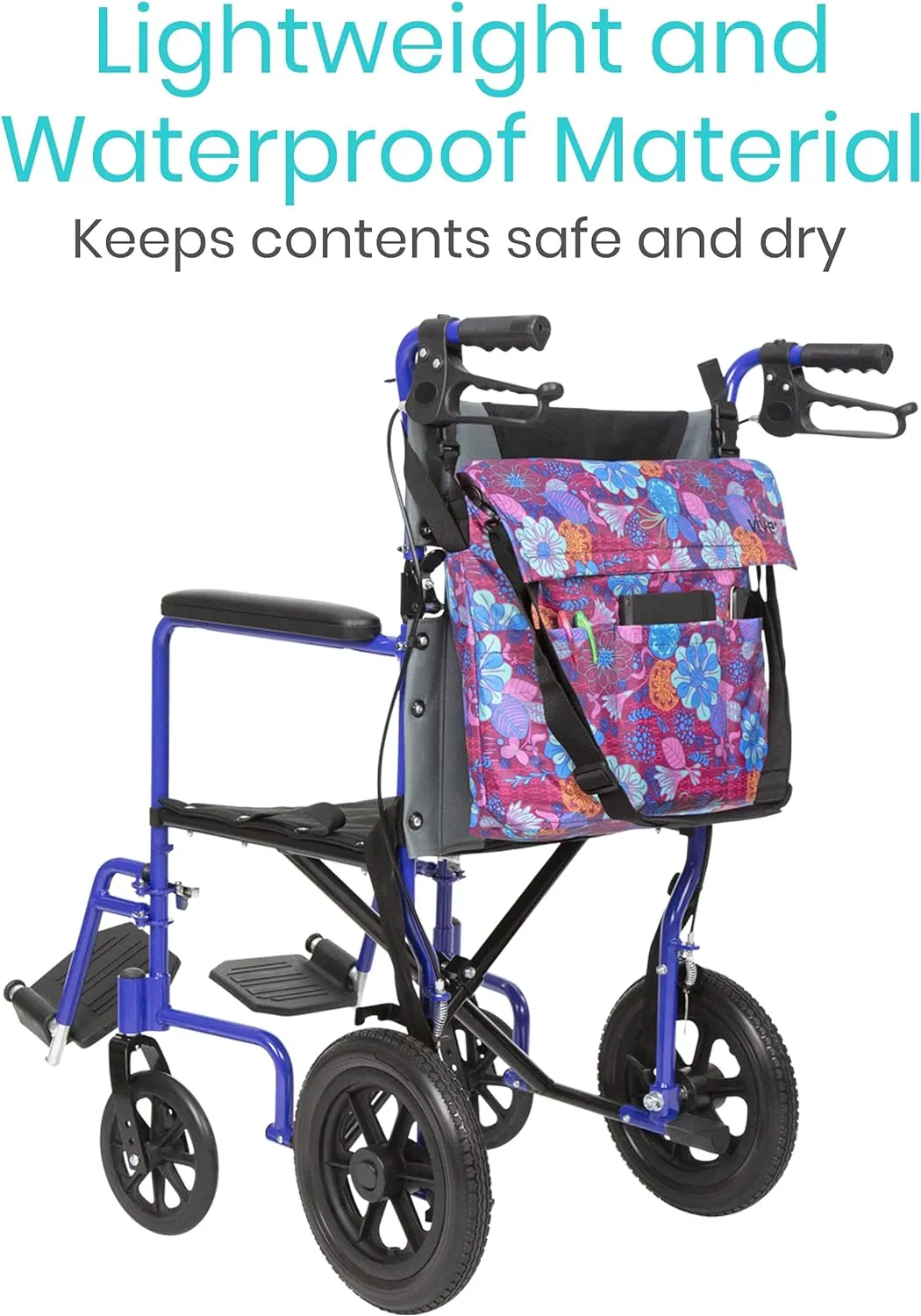 Wheelchair Bag I Storage Walker Backpack to Hang on Back of Wheel Chair I