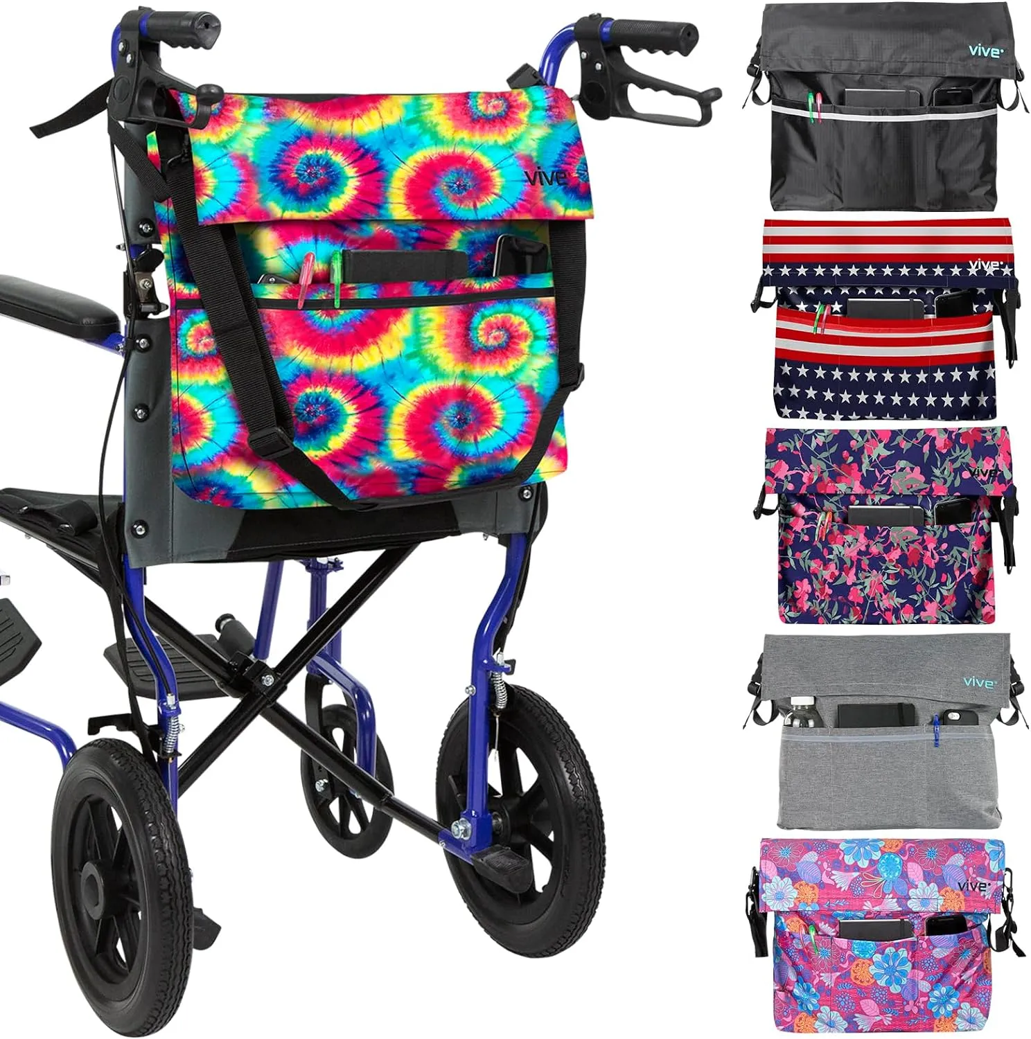 Wheelchair Bag I Storage Walker Backpack to Hang on Back of Wheel Chair I