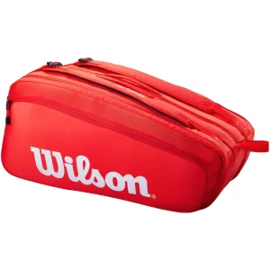 Wilson Super Tour 15 Racquet Bag - Red