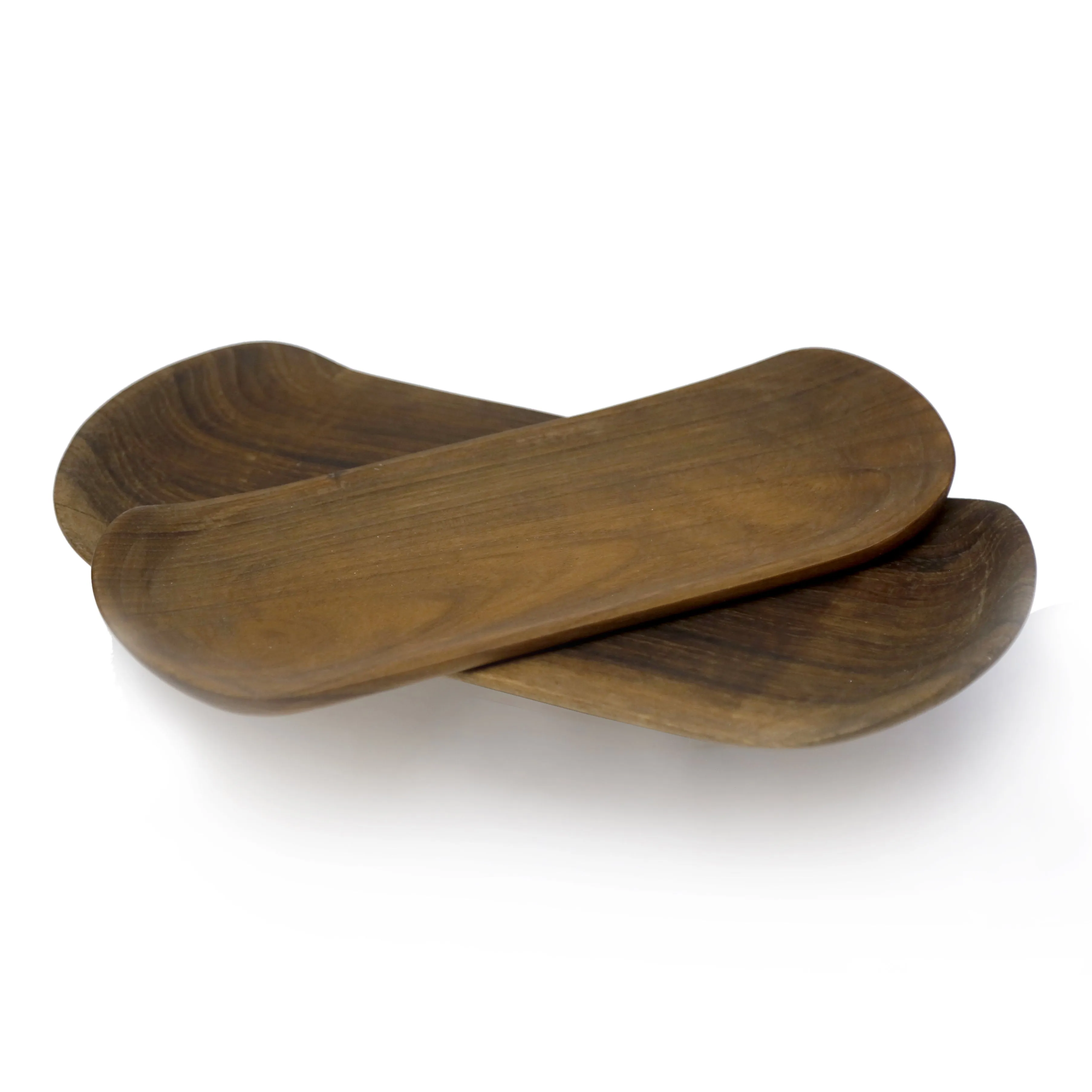 Woden Wave Shaped Platter