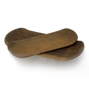 Woden Wave Shaped Platter