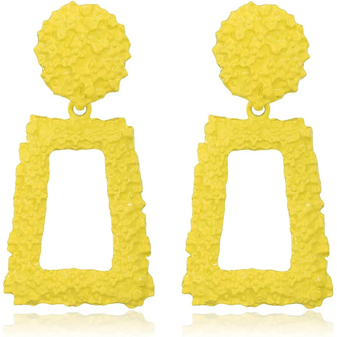Women's Rectangular Geometric Drop Earrings