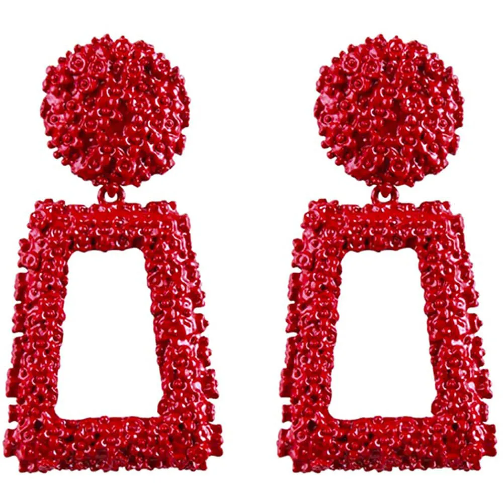 Women's Rectangular Geometric Drop Earrings